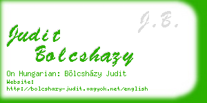 judit bolcshazy business card